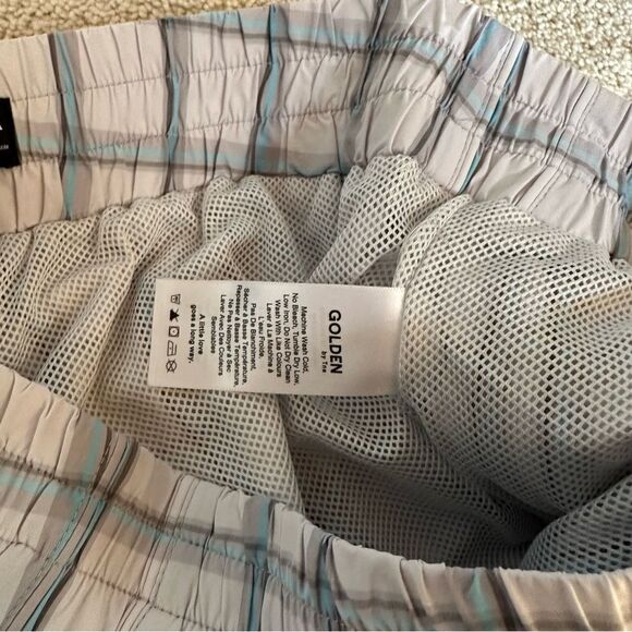 Aritzia Golden Tna White checkered/plaid print cargo jogger pants - Picture 6 of 11